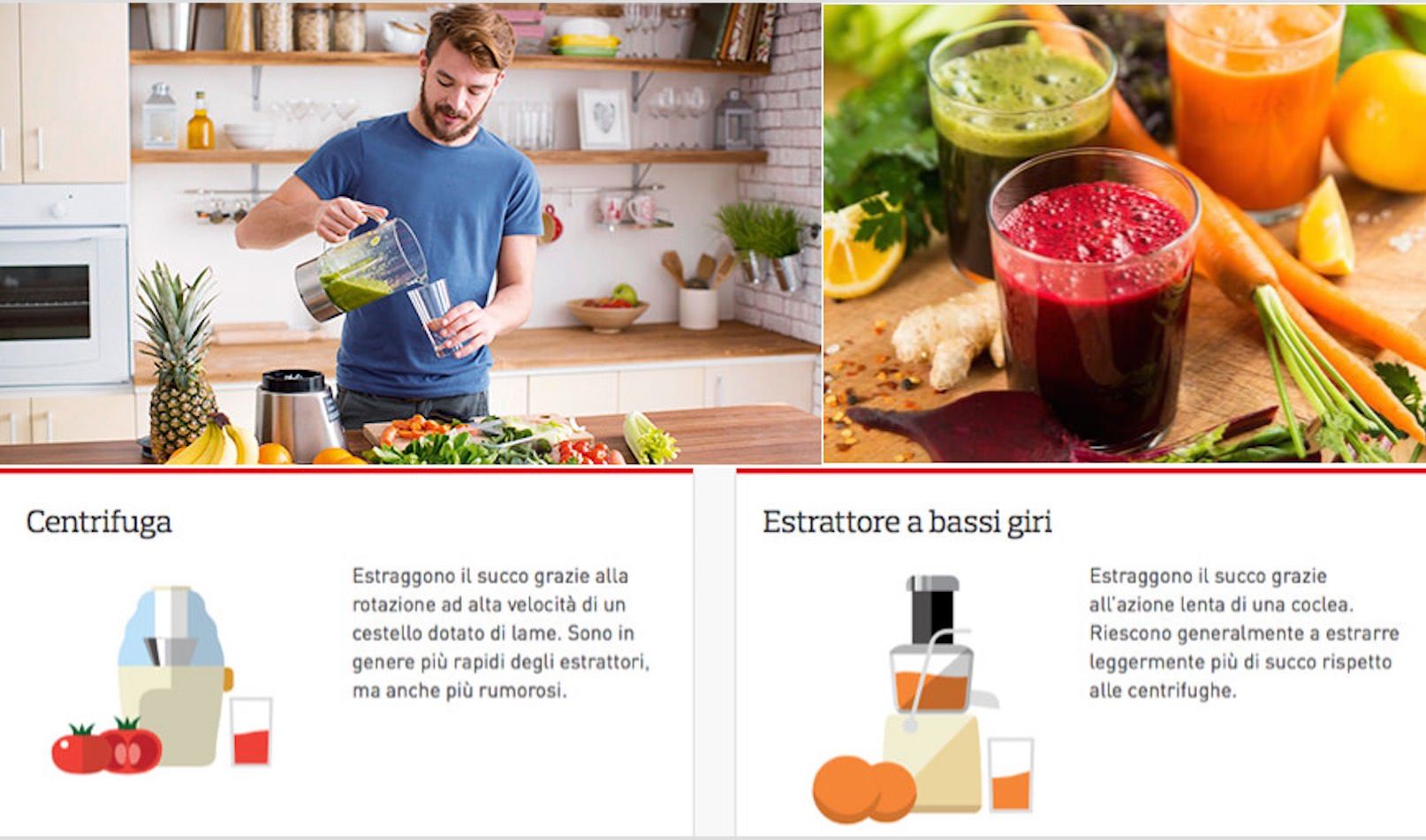 Estrattore o centrifuga: differenze, prezzi e valori nutrizionali